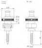 Zámek popruhu S-Locks Nickel
