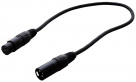 Symetrický kabel XLR M - XLR F, 0,5m