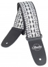 Hootenanny Embroidery Cotton Strap Black & White