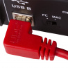 Ultimate Audio Cable USB 2.0 A-B Red Angled 1m
