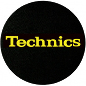 Slipmat Technics Black/Yellow logo