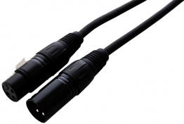Symetrický kabel XLR M - XLR F, 0,5m