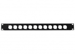 Přední panel 19" pro 12 XLR 1HE