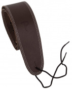 Popruh na kytaru 174 Double Stiched Leather Brown