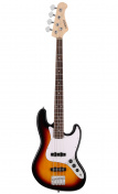 Louisiana 4 Bass Tobacco Burst Rosewood/White