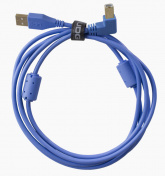 Ultimate Audio Cable USB 2.0 A-B Blue Angled 1m