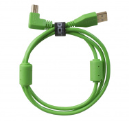 Ultimate Audio Cable USB 2.0 A-B Green Angled 2m