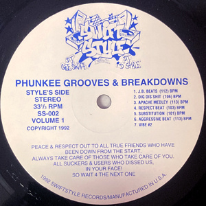 Phunkee Grooves & Breakdowns ! Battle LP !