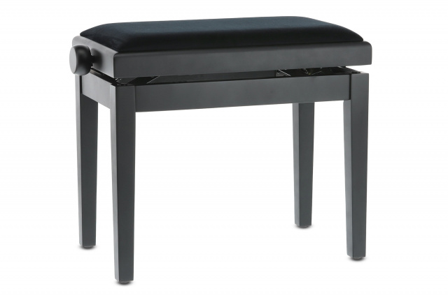 Piano Bench Deluxe Black