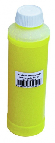 UV razítkovací barva 250 ml žlutá