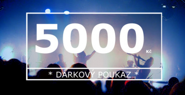 Dárkový poukaz v hodnotě 5000,- Kč