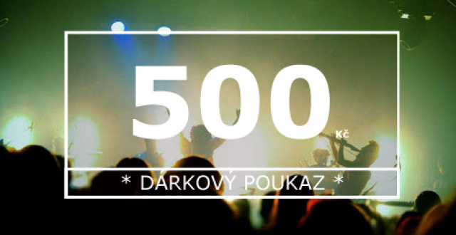 Dárkový poukaz v hodnotě 500,- Kč