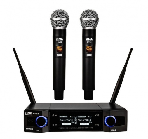 DVS2 UHF Sada dvou bezdrátových mikrofonů