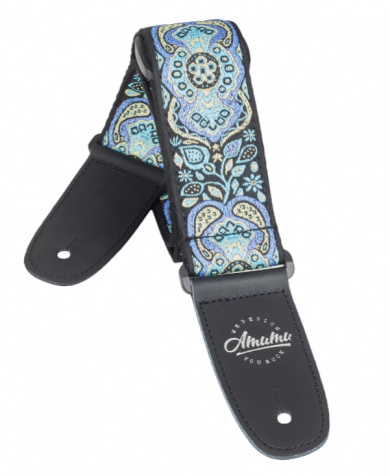 Hootenanny Embroidery Cotton Strap Blue