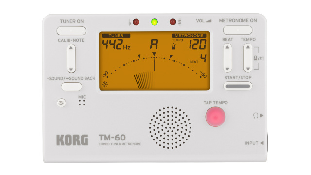 Stolní ladička s metronomem TM-60 white