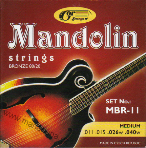 Mandolinové struny MBR-11 (.011 - .040)