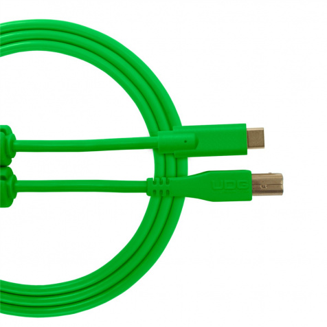 Ultimate Audio Cable USB 2.0 C-B Green Straight 1,5m