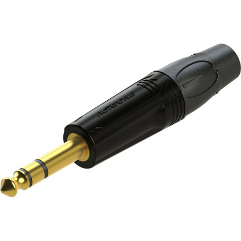 Jack 6,3 mm stereo, černý