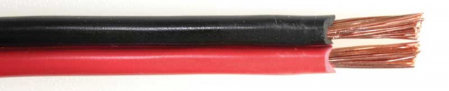 Kabel repro 2x 1,5 plochý červeno-černý