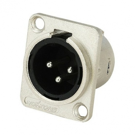 Panelový XLR M RX3MD, stříbrný