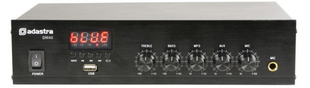 DM40 digitální 100V mixážní zesilovač