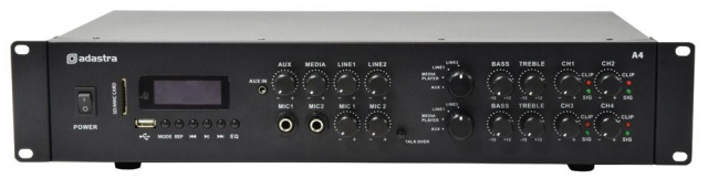 A4  MP3/SD/USB/BT/FM 4x 200W