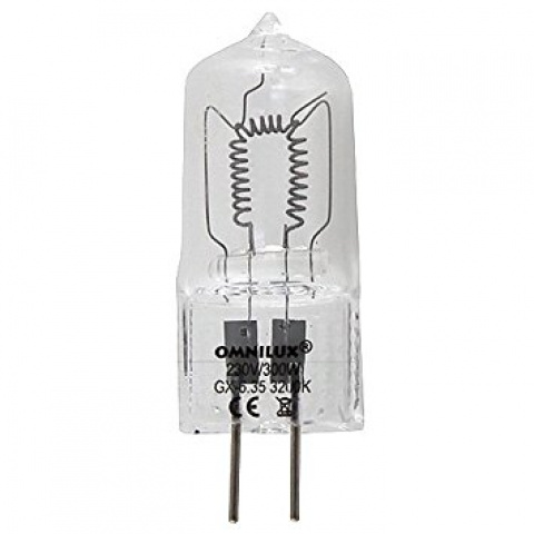 Omnilux 230V/300W GX6,35, 3200K, 300h | U Merkura