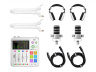 Two-person podcasting bundle (White)
