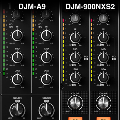 DJM-A9 knoby